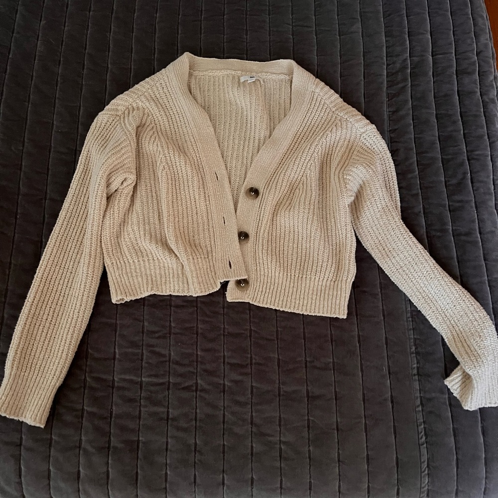 BP cream crop cardigan